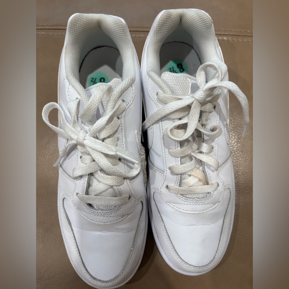 Nike All-White Ebernon Low Athletic Shoes - Picture 2 of 5